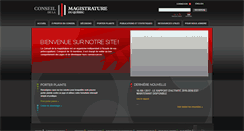 Desktop Screenshot of conseildelamagistrature.qc.ca